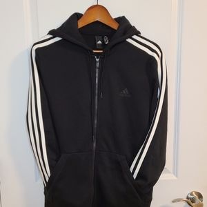 Adidas black zip up hoodie